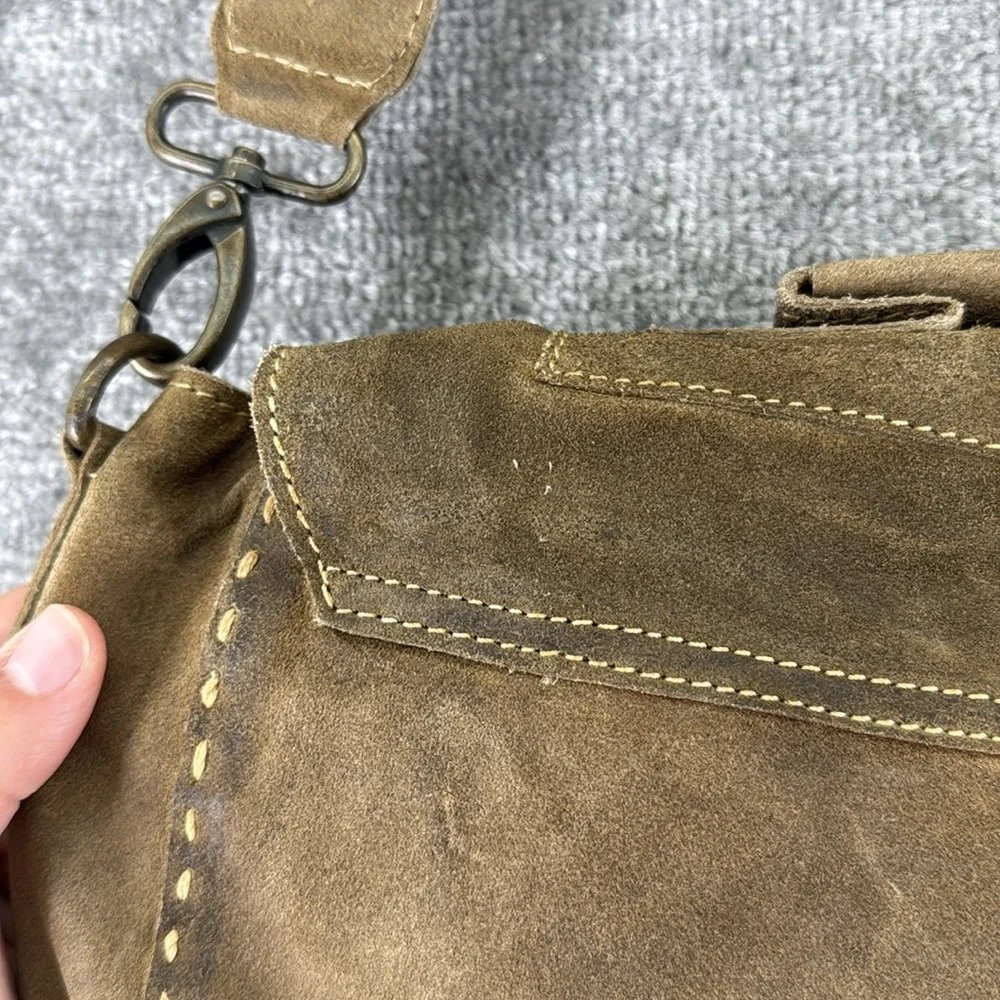Durango Leather Co Brown Tan Messenger Bag Crossbody Laptop Work